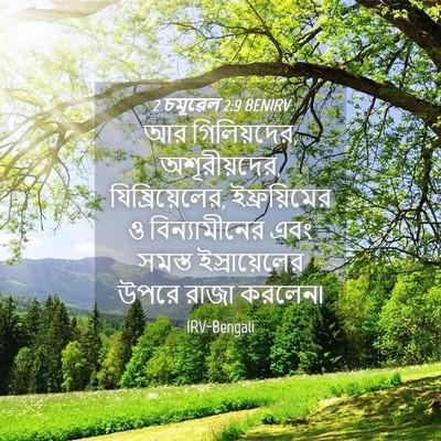 Picture 04 - 2 চমূৱেল 2:9 BENIRV - আর গিলিয়দের, - Bible Verse Picture