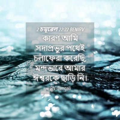 Picture 04 - 2 চমূৱেল 22:22 BENIRV - কারণ আমি - Bible Verse Picture
