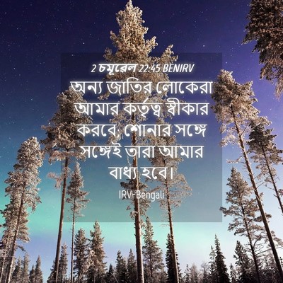 Picture 04 - 2 চমূৱেল 22:45 BENIRV - অন্য জাতির লোকেরা - Bible Verse Picture
