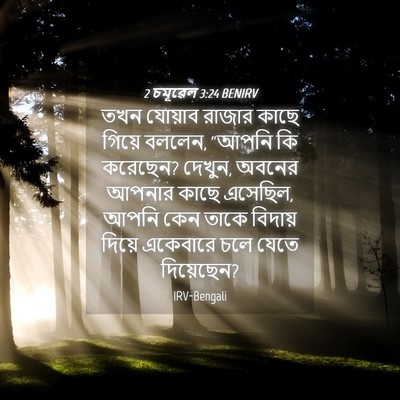 Picture 04 - 2 চমূৱেল 3:24 BENIRV - তখন যোয়াব রাজার - Bible Verse Picture