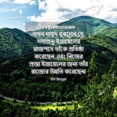 Picture 04 - 2 চমূৱেল 5:12 BENIRV - তখন দায়ূদ বুঝলেন - Bible Verse Picture