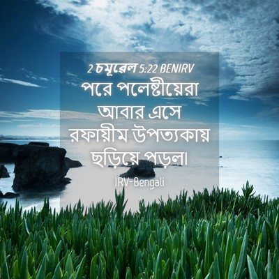 Picture 04 - 2 চমূৱেল 5:22 BENIRV - পরে পলেষ্টীয়েরা - Bible Verse Picture