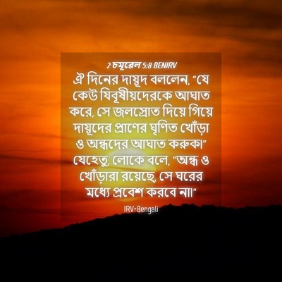 Picture 04 - 2 চমূৱেল 5:8 BENIRV - ঐ দিনের দায়ূদ - Bible Verse Picture