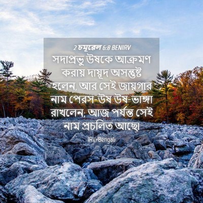 Picture 04 - 2 চমূৱেল 6:8 BENIRV - সদাপ্রভু উষকে - Bible Verse Picture