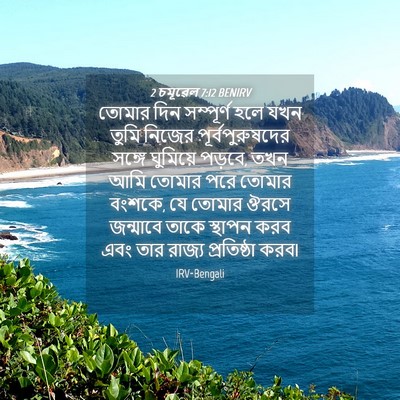 Picture 04 - 2 চমূৱেল 7:12 BENIRV - তোমার দিন - Bible Verse Picture