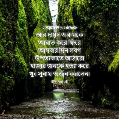 Picture 04 - 2 চমূৱেল 8:13 BENIRV - আর দায়ূদ অরামকে - Bible Verse Picture