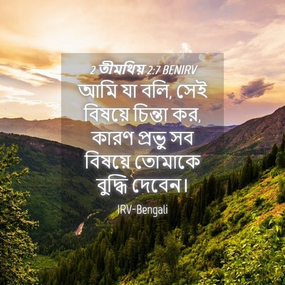 Picture 04 - 2 তীমথিয় 2:7 BENIRV - আমি যা বলি, সেই - Bible Verse Picture