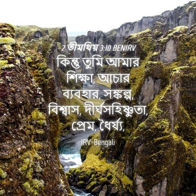 Picture 04 - 2 তীমথিয় 3:10 BENIRV - কিন্তু তুমি আমার - Bible Verse Picture