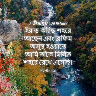 Picture 04 - 2 তীমথিয় 4:20 BENIRV - ইরাস্ত করিন্থ - Bible Verse Picture