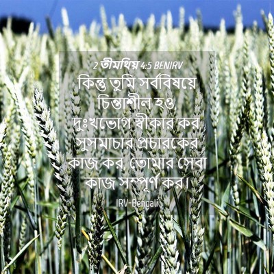 Picture 04 - 2 তীমথিয় 4:5 BENIRV - কিন্তু তুমি - Bible Verse Picture