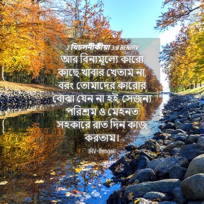 Picture 04 - 2 থিচলনীকীয়া 3:8 BENIRV - আর বিনামূল্যে - Bible Verse Picture