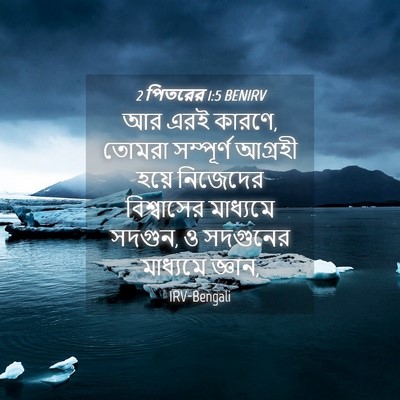 Picture 04 - 2 পিতরের 1:5 BENIRV - আর এরই কারণে, তোমরা - Bible Verse Picture