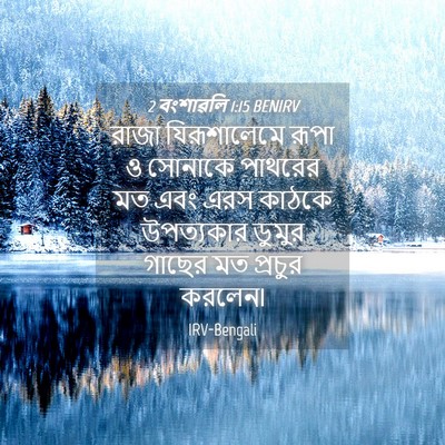 Picture 04 - 2 বংশাৱলি 1:15 BENIRV - রাজা যিরূশালেমে - Bible Verse Picture