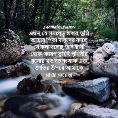 Picture 04 - 2 বংশাৱলি 1:9 BENIRV - এখন, হে সদাপ্রভু - Bible Verse Picture