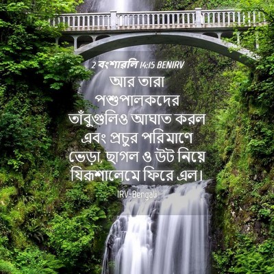 Picture 04 - 2 বংশাৱলি 14:15 BENIRV - আর তারা - Bible Verse Picture