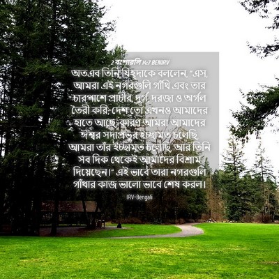 Picture 04 - 2 বংশাৱলি 14:7 BENIRV - অতএব তিনি - Bible Verse Picture