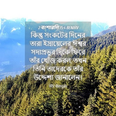 Picture 04 - 2 বংশাৱলি 15:4 BENIRV - কিন্তু সংকটের - Bible Verse Picture