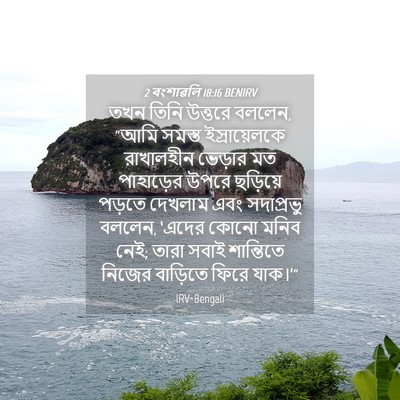 Picture 04 - 2 বংশাৱলি 18:16 BENIRV - তখন তিনি উত্তরে - Bible Verse Picture