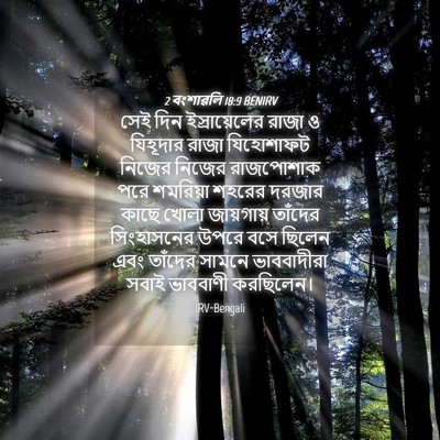 Picture 04 - 2 বংশাৱলি 18:9 BENIRV - সেই দিন - Bible Verse Picture