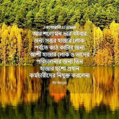 Picture 04 - 2 বংশাৱলি 2:2 BENIRV - আর শলোমন ভার বইবার - Bible Verse Picture