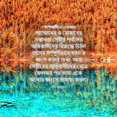 Picture 04 - 2 বংশাৱলি 20:23 BENIRV - অম্মোনের ও - Bible Verse Picture