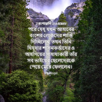 Picture 04 - 2 বংশাৱলি 22:8 BENIRV - পরে যেহূ যখন - Bible Verse Picture