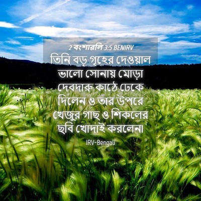 Picture 04 - 2 বংশাৱলি 3:5 BENIRV - তিনি বড় গৃহের - Bible Verse Picture