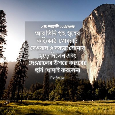 Picture 04 - 2 বংশাৱলি 3:7 BENIRV - আর তিনি গৃহ, গৃহের - Bible Verse Picture