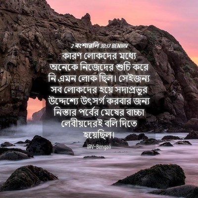 Picture 04 - 2 বংশাৱলি 30:17 BENIRV - কারণ লোকদের মধ্যে - Bible Verse Picture
