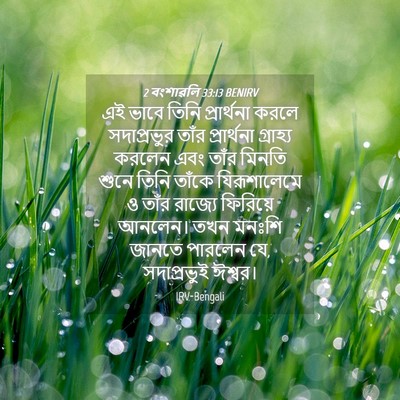 Picture 04 - 2 বংশাৱলি 33:13 BENIRV - এই ভাবে তিনি - Bible Verse Picture