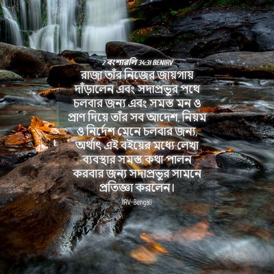 Picture 04 - 2 বংশাৱলি 34:31 BENIRV - রাজা তাঁর নিজের - Bible Verse Picture