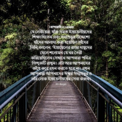Picture 04 - 2 বংশাৱলি 35:3 BENIRV - যে লেবীয়েরা, - Bible Verse Picture