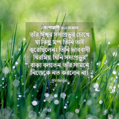 Picture 04 - 2 বংশাৱলি 36:12 BENIRV - তাঁর ঈশ্বর - Bible Verse Picture