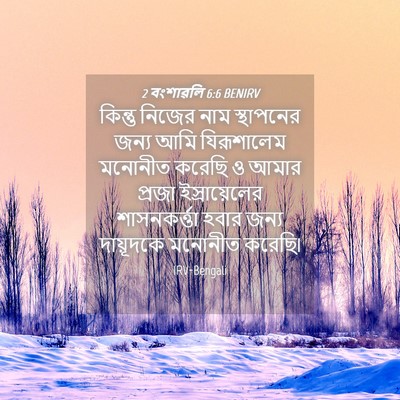Picture 04 - 2 বংশাৱলি 6:6 BENIRV - কিন্তু নিজের নাম - Bible Verse Picture