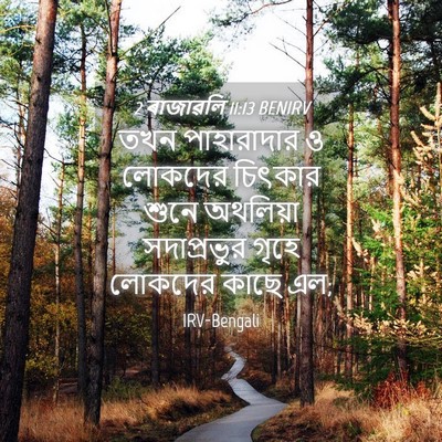 Picture 04 - 2 ৰাজাৱলি 11:13 BENIRV - তখন পাহারাদার ও - Bible Verse Picture