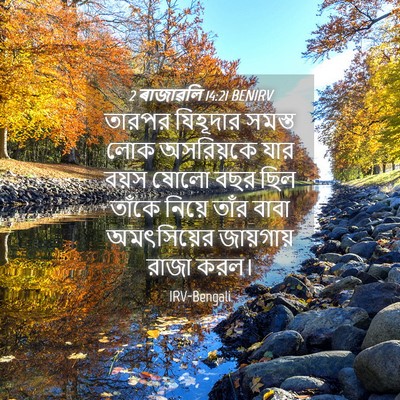 Picture 04 - 2 ৰাজাৱলি 14:21 BENIRV - তারপর যিহূদার - Bible Verse Picture
