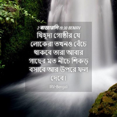 Picture 04 - 2 ৰাজাৱলি 19:30 BENIRV - যিহূদা গোষ্ঠীর যে - Bible Verse Picture