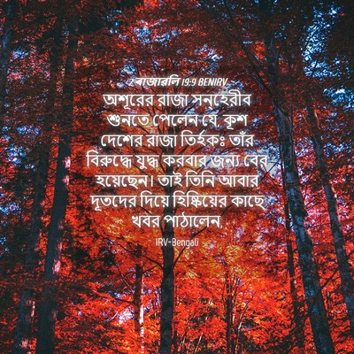 Picture 04 - 2 ৰাজাৱলি 19:9 BENIRV - অশূরের রাজা - Bible Verse Picture