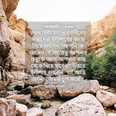 Picture 04 - 2 ৰাজাৱলি 2:5 BENIRV - তখন যিরীহোর - Bible Verse Picture