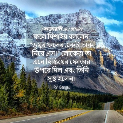 Picture 04 - 2 ৰাজাৱলি 20:7 BENIRV - ফলে যিশাইয় বললেন, - Bible Verse Picture