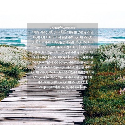 Picture 04 - 2 ৰাজাৱলি 22:13 BENIRV - “যাও এবং এই যে বইটি - Bible Verse Picture