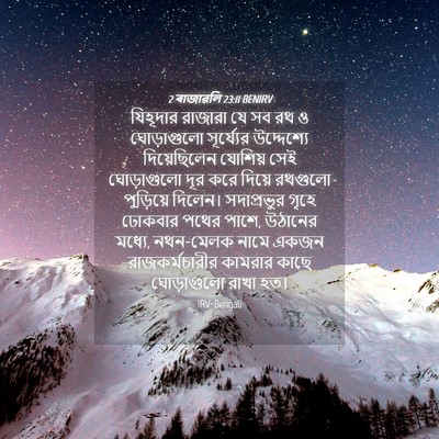 Picture 04 - 2 ৰাজাৱলি 23:11 BENIRV - যিহূদার রাজারা যে - Bible Verse Picture