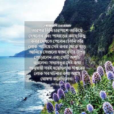 Picture 04 - 2 ৰাজাৱলি 23:16 BENIRV - তারপর তিনি - Bible Verse Picture