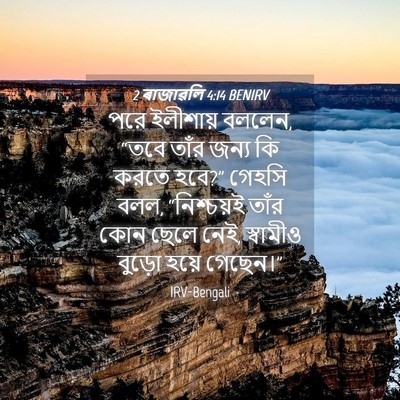 Picture 04 - 2 ৰাজাৱলি 4:14 BENIRV - পরে ইলীশায় বললেন, - Bible Verse Picture