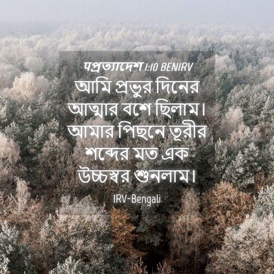 Picture 04 - पপ্রত্যাদেশ 1:10 BENIRV - আমি প্রভুর দিনের - Bible Verse Picture