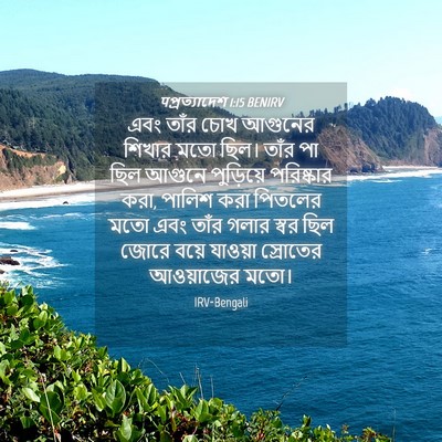 Picture 04 - पপ্রত্যাদেশ 1:15 BENIRV - এবং তাঁর চোখ - Bible Verse Picture