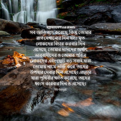 Picture 04 - पপ্রত্যাদেশ 11:18 BENIRV - সব জাতি রাগ করেছে, - Bible Verse Picture