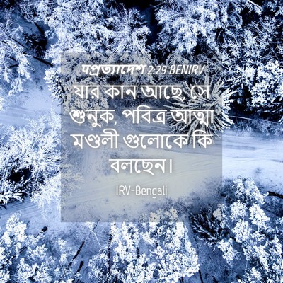 Picture 04 - पপ্রত্যাদেশ 2:29 BENIRV - যার কান আছে, সে - Bible Verse Picture