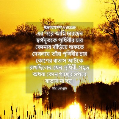 Picture 04 - पপ্রত্যাদেশ 7:1 BENIRV - এর পরে আমি চারজন - Bible Verse Picture