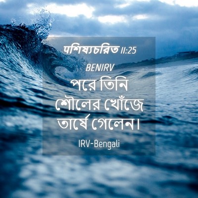 Picture 04 - पশিষ্যচরিত 11:25 BENIRV - পরে তিনি শৌলের - Bible Verse Picture